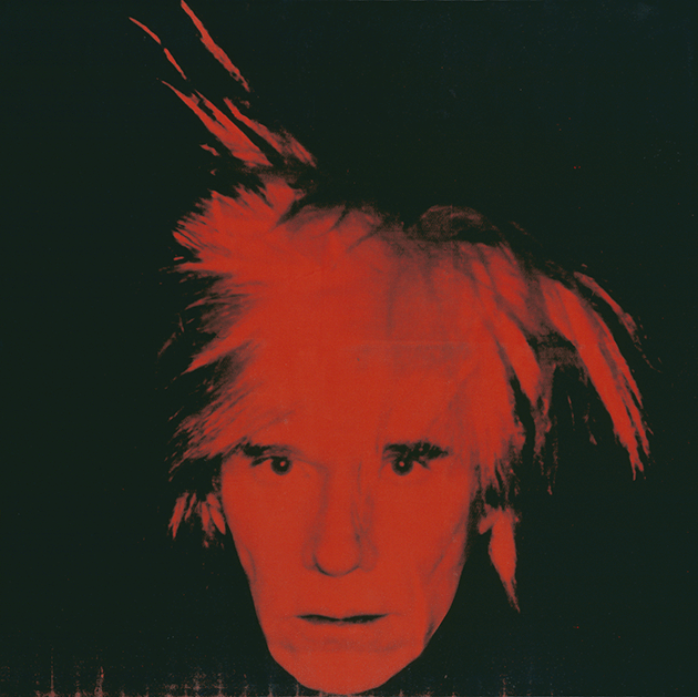 Andy Warhol, Self-Portrait, 1986. Tate Modern, London. Image: Tate, London / Art Resource, NY, Artwork: © 2022 The Andy Warhol Foundation for the Visual Arts, Inc. / Licensed by Artists Rights Society (ARS), New York
